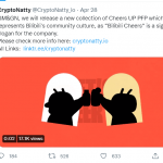 B站为海外用户发布“Cheers UP”系列以太坊版本NFT