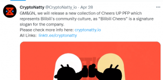 B站为海外用户发布“Cheers UP”系列以太坊版本NFT